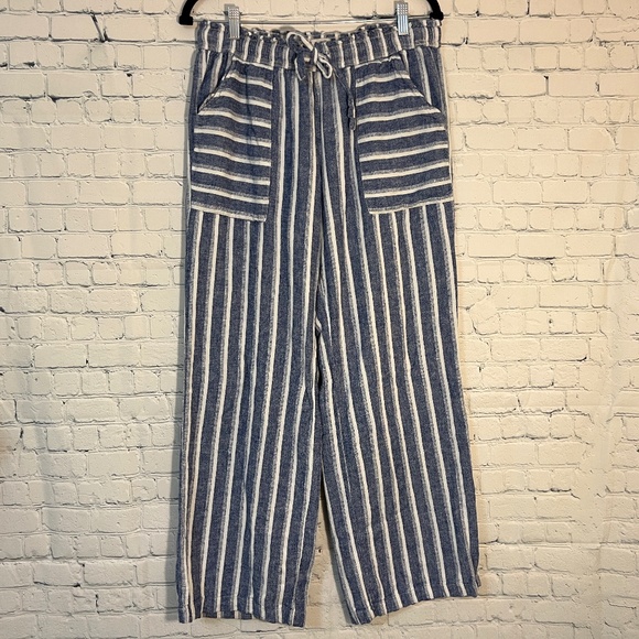 Linen Blend Beach Pants - Picture 1 of 2
